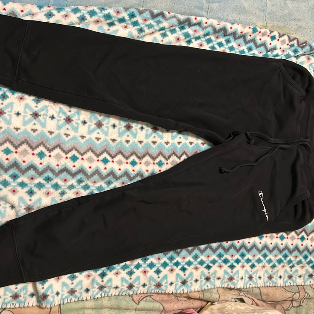 Black champion joggers